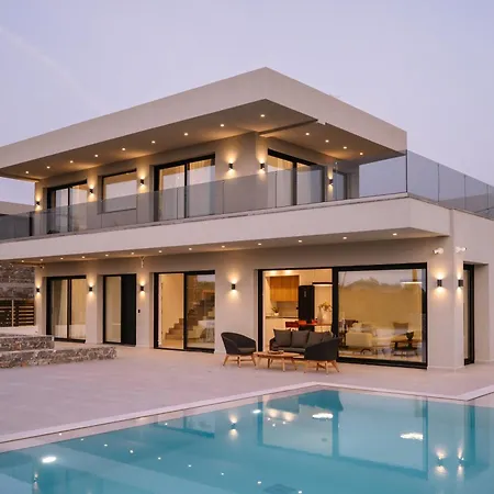Evi & Eugenia With Heated Pools By Temma Villa Hersonissos (Crete)